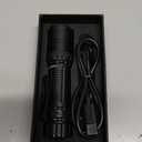 DARKDAWN UV Flashlight 395nm Black Light Mini USB Rechargeable Ultraviolet LED Blacklight Woods Lamp Powerful Portable Detector for Pet Urine Stains, Blood Tracking Flashlight, Resin Curing