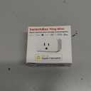 SwitchBot Smart Plug Mini, 15A Energy Monitoring, WiFi & Bluetooth Outlet, Compatible with Alexa, Google Assistant, Home Assistant, App Control, Timer Function, No Hub Required, Compact Design