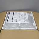 SNSLXH Clear Storage Bins with Lids, Stackable Storage Bins with Magnetic Doors Open Front, Plastic Storage Bins for Living Room, Bedroom, Study Room and Office, 3 Packs, 24QT