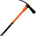 VNIMTI Pickaxe for Digging, Heavy Duty Pick Axe with Fiberglass Handle, 36 Inch Pick Mattock Tool for Soil, Rock and Roots