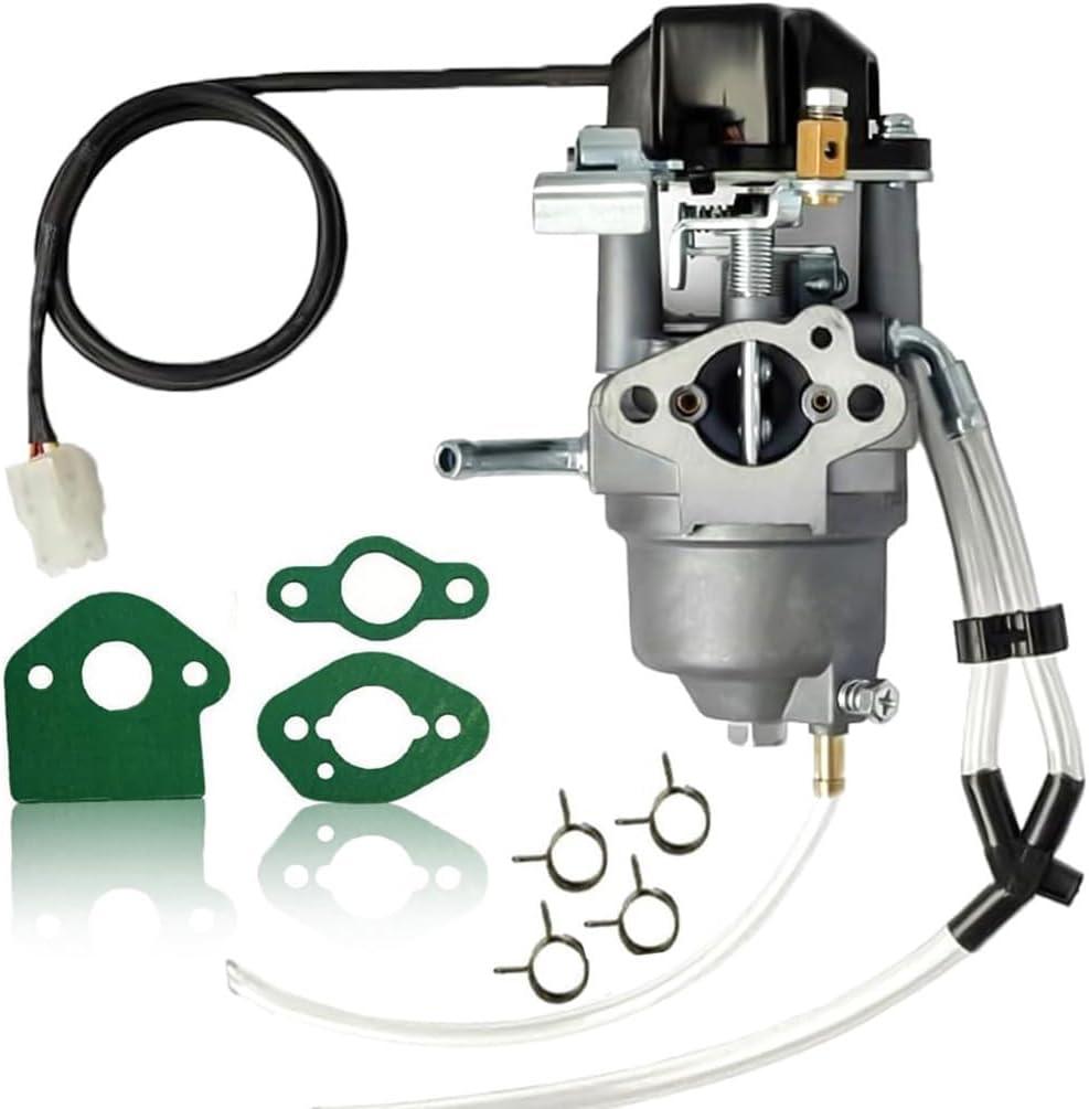 2000W/2500W Generator Carburetor for Predator Champion Firman Harbor Freight Yamaha A-ipower ETQ Ryobi Westinghouse 2000 2300 Watt Inverter Generator 62523 Carb with Fuel Line Gasket