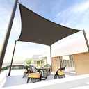 Tronssien Rectangle 10'x13' Sun Shade Sail,95% UV Blockage Canopy Awning for Outdoor Patio and Garden, Yard Activities,  Graphite