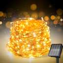 Selarlyt 200 LED 72Ft Solar String Lights for Outside, Solar Fairy Lights for Outside Waterproof with 8 Modes, Twinkle Light for Patio Tree Christmas Party Wedding Decor(Warm White) (1 Pack)