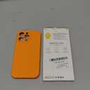 Vooii Compatible with iPhone 15 Pro Max Case, Upgraded Premium Silicone, Camera Protection Soft Anti-Scratch Microfiber Lining Shockproof Phone Case for iPhone 15 Pro Max 6.7 inch - Bright Orange