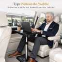 Car Desk for Laptop, Rock-Solid Typing, Pneumatic Lift for Easy Viewing