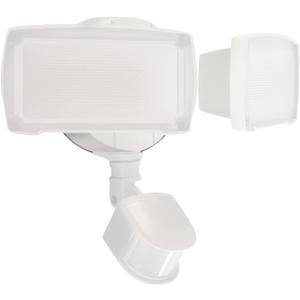 UME 19W LED Security Lights Motion Sensor Light Outdoor, 2000LM Motion Flood Light, 5000K, IP65 Waterproof, 2 Adjustable Head Motion Detector Security Light for Exterior,Outside,Garage,Yard(White) (1pack)