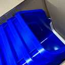 6 Gallon Stackable Recycling Bin Container in Blue, Eco-Friendly BPA-Free Handy Recycler with Handle, 4-Pack