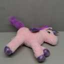 Hopearl LED Plush Unicorn Lighting Up Stuffed Animal Floppy Night Lights Glow in The Dark Birthday Festival for Kids Toddler Girls, Pink, 16''