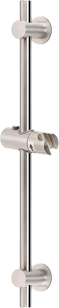 NearMoon Shower Slide Bar with Height/Angle Adjustable Handheld Shower Holder, Bathroom SUS 304 Stainless Steel Shower Head Holder for Bath (Adhesive, Brushed Nickel)