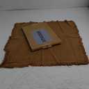 ATLINIA Decor Throw Pillow Cover - 18x18 Inch Linen Pillow Cover Decorative Farmhouse Boho Fringe Cushion Cover for Couch Sofa Bed Outdoor Brown