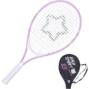 AMA SPORT Kids Tennis Racket for Junior Toddlers Starter Kit 17-25" Tennis Racquet for Girls and Boys with 420D Nylon Shoulder Strap Bag, 23"