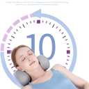Bespilow Cervical Neck Traction Pillow for Pain Relief - 30 Min Daily Stretcher & Relaxer - Dual-Layer Memory Foam Neck Roll for Back Sleeping - Small Orthopedic Bolster with Cooling Cover