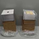 100Pcs Small Charcuterie Boxes with Clear Lids - Paper Mini Charcuterie Boxes To Go, Disposable Food Container with Lid, Dessert Boxes for Sandwich, Cookie, Sushi, Cake Slice, and Strawberries