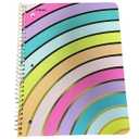 Mead Single Subject Spiral Notebook - 100 Pages - Rainbow with Gold Cover