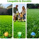 Artificial Turf Grass Outdoor - Synthetic Realistic Fake Grass Indoor Turf Rug with Drainage Holes for Patio, Balcony, Backyard, Landscape Decoration - Pet Friendly Dog Grass Mat (6FT x 10FT)