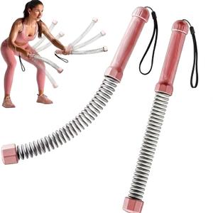 Cordless Battle Rope Set – Portable Workout for Home Gym, Pink
