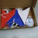 18 Pack 12'' 3D Large Patriotic Paper Stars Hanging Decorations 4th of July Red White and Blue Star Decor Memorial Day Tree Ornaments Independence Day 250th Anniversary Decoration for Ceiling Porch