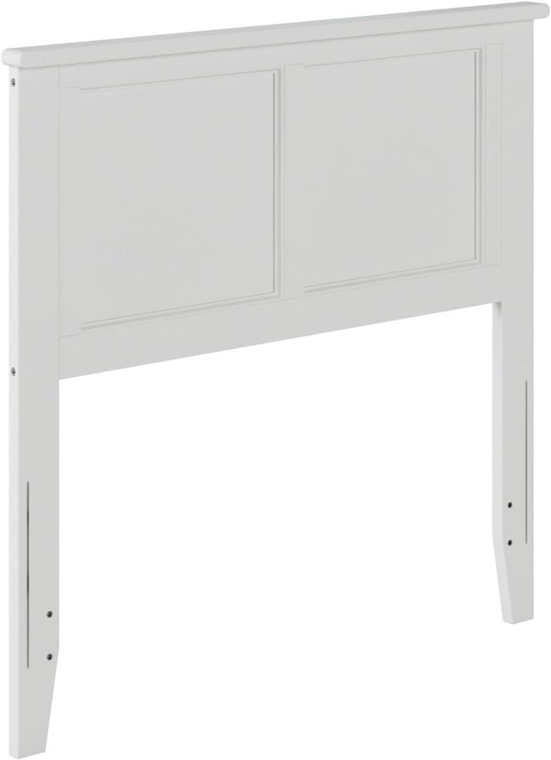 AFI, Madison Twin Solid Wood Panel Headboard, White