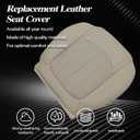 SecosAutoparts Passenger Bottom Perforated Leather Replacement Seat Cover Compatible with Chevy Traverse/GMC Acadia 2008-2017 Compatible with Buick Enclave 2008-2012#392 Light Cashmere Tan