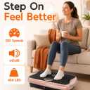 Vibration Plate Exercise Machine, Full Body Workout Vibrating Plate for Lymphatic Drainage Weight Loss, 460 Lbs Capacity Shake Platform with 300 speeds for Women Men