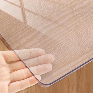 Kasepie Frosted PVC Table Cover Protector 48x90Inch, 2mm Thick Plastic Table Cover Rectangle, Clear Table Protector, Desk Protector Mat for Kitchen, Dresser, Writing Desk Dining Room Table(48x90in)
