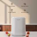 4L Electric Composter for Kitchen, Smart Countertop Compost Bin, Odorless | Low Noise | Auto-Cleaning | Turn Food Waste into Fertilizer, Indoor Food Waste Compost Machine, White