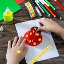 PARLAIM 1000PCS 1/2 Inch Round Color-Code Dot Stickers,Circle Colorful Coding Label Sticker for Home Office Classroom (Gold)