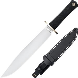 Cold Steel Trail Master 9.5" CPM 3V Razor-Sharp Clip Point Blade 5.125" Kray-Ex Handle Tactical Fixed Blade Knife W/Secure-Ex Sheath