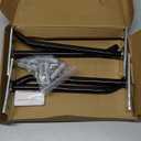 Sinoer 10-Inch Heavy Duty Steel Tire Rack Wall Mount (4-Pack)  Anti-Slip Garage Tires Hooks for Tire, Wheel, Ladder, Bike & Tool Storage  Garage Organization Hanger with Screws & Anchors, Black