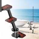 Heavy Duty Boat Trailer Steps with Safety Handle, EVA Anti-Slip Mat, 700 Lbs Capacity, 3 Step Tongue Ladder with Handle, Easy Installation, Universal Fits for Trailers Tongue Steps