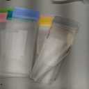 Protein Powder Travel Container Set, Reusable Protein Powder Container To Go, 21Pcs Single Dose Bags & 3Pcs Large Zip Bags, Portable Supplement Storage Containers with Funnel, Spoon (Multicolor)