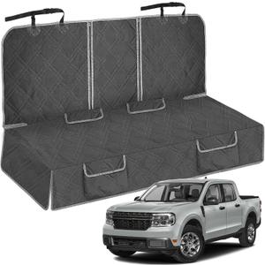 sportuli Dog Car Seat Cover Replce for Ford Maverick/Hyundai Santa Cruz, Maverick - Rear - Black