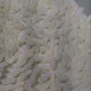 Tangpan Heart Bath Rugs Luxurious Microfiber Chenille Non Slip Mat Color White 60cm(23.62inch) by 70cm(27.56inch)