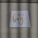 Sparkle and Bash 50 Pack Its a Boy Baby Shower Cocktail Napkins Party Supplies 5x5 inch, Blue with Gold Foil Table Napkin, Festive Gender Reveal Decorations for Special Occasions