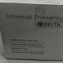 Delta 5-Setting HydroRain 2-in-1 Dual Shower Head with ProClean Spray, Chrome High Pressure Shower Head with Handheld Spray, 1.75 GPM Flow Rate, Chrome 75419
