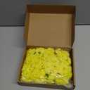 M METERXITY 100-Pack Artificial Roses Heads, Silk Faux Rose Head for Wedding/Bouquet/Flower Wall/DIY Crafts/Party Decoration, Fake Bloom Flower Heads Buds [Yellow]