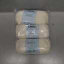 Caron All Day Cotton - 3 Pack of 173 Yards/3.52 oz Cream 100% Mercerized Cotton Yarn