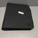 Rayvol Trading Card Binder, 9 Pocket Fit 1404 Cards - Metal D-Ring Card Holder with 78 Double-Sided Clear Pages, Top-Loading Collectors Album -Black