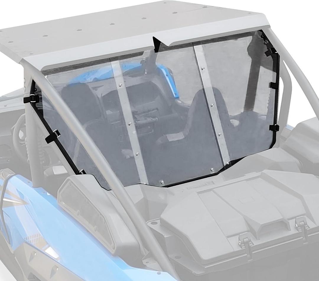SAUTVS Rear Windshield for Kawasaki Teryx KRX 1000 20-26, Heavy Duty Full Clear Combined Back Windshield Window Full Rear Windscreen for Kawasaki Teryx KRX 1000 2020-2026 Accessories