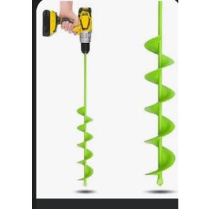 TCBWFY 3x24 Inch Auger Drill Bit for Planting,Easy Planter Garden Auger for Bulbs, Bedding Plants & Post Holes - Compatible with 3/8" Hex Drive