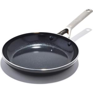OXO Agility 10" Nonstick Frying Pan Skillet, Ceramic PFAS-Free Nontoxic Cookware, Induction Suitable, Compatible on All Cooktops, Dishwasher & Oven Safe, Stainless Steel Handle, Black