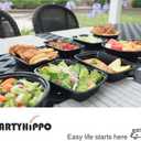 PARTYHIPPO Small Meal Prep Containers Single Lids, 12 OZ 12-pack, Food Storage Bento BPA Free | Stackable | Reusable Lunch Boxes, Microwave/Dishwasher, Freezer Safe,Portion Control