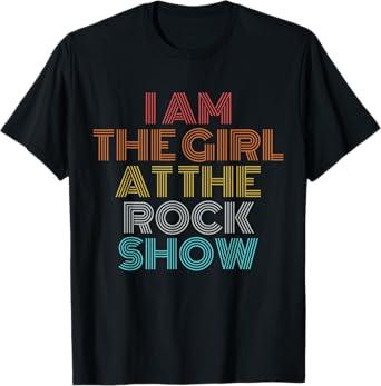 Retro Vintage The Girl at The Rock Show TShirt M