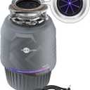 INSINKERATOR Evolution .75HP LED Garbage Disposal, Advanced Series Continuous Feed Food Waste Disposer with Antimicrobial LED Accessory Garbage Disposal Flange