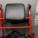 Drive Medical Rollator Walker with Seat, 7.5 Inch Wheels, Red