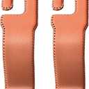 Leather Hooks for Headrest - Fully Leather-Wrapped U-Shaped Purse Holder for Car, Flexible Seat Back Organizer & Durable Car Accessories for Purses, Bags, Coats & More (Brown, 2 Pack)