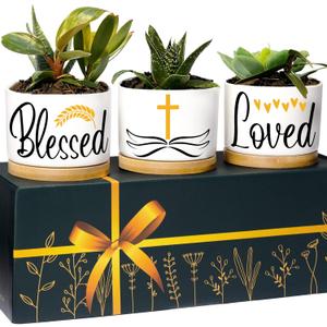 Christian Planters, Christian Gifts for Women, Catholic Gifts Men, Religious Gift for Women, Catholic Dcor, Spiritual Gift for Woman Spiritual Present for Men, Religious Present for Mothers Day