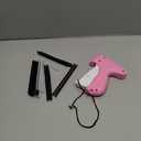Handheld Stitch Tag Gun for Clothes, Quick Clothing Fixer, Tagging, Sewing Kit Includes 6 Needle, 1000 Black Fasteners & 1000 White Fasteners, Pink