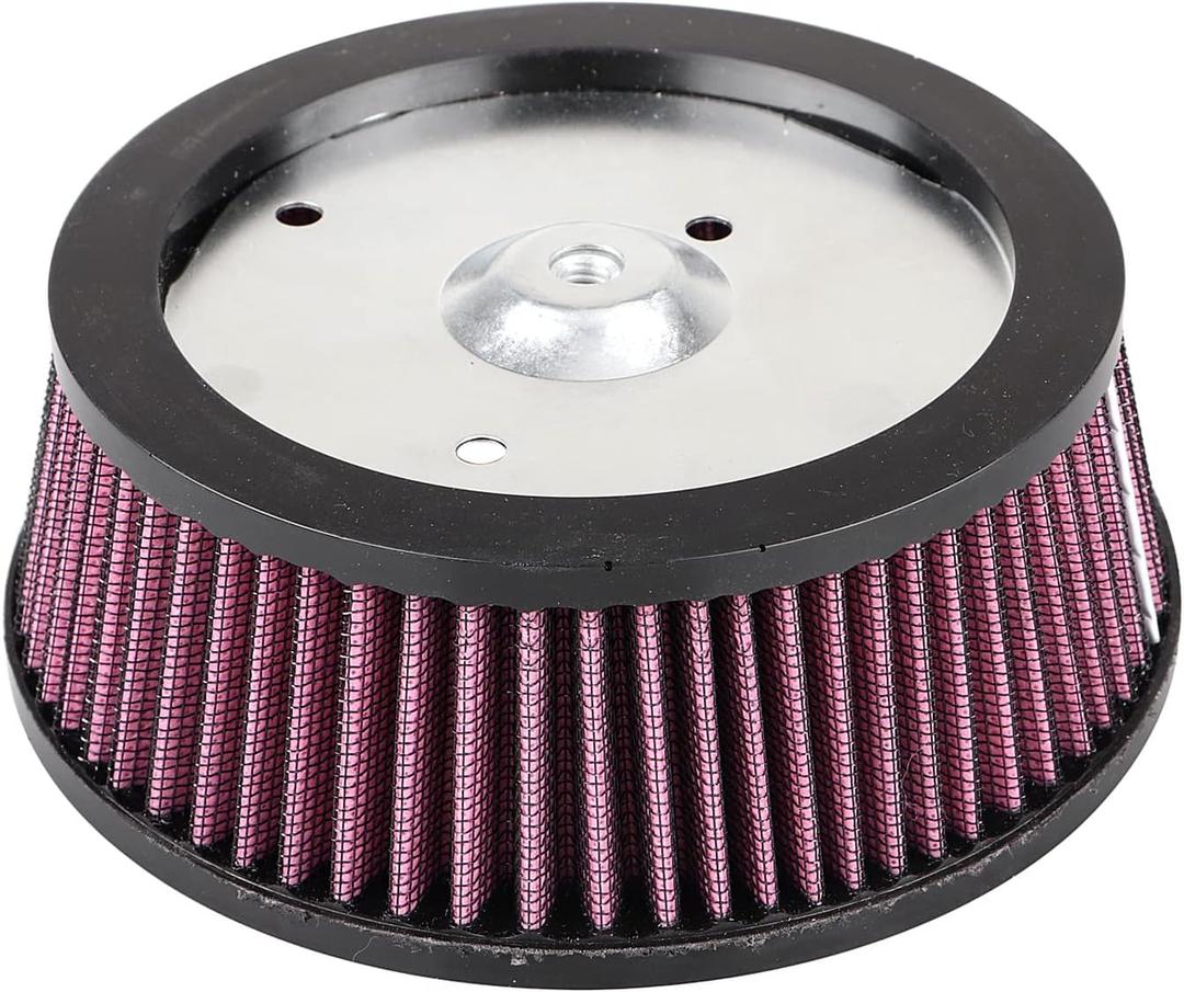 Red Sucker High Flow Stage 1 Air Cleaner Filter Intake Element For Harley Big Twin Cam Touring 1999-2007, Softail 2000-2015 (except 2008-2016 Touring/Trike)