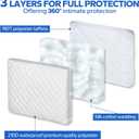 Indoor AC Cover: Window Air Conditioner Covers for Inside 17"(L) x 13"(H) x 3.5"(D) , Window AC Cover for Winter with 3 Layers Insulation, Waterproof for Bedroom Living Room